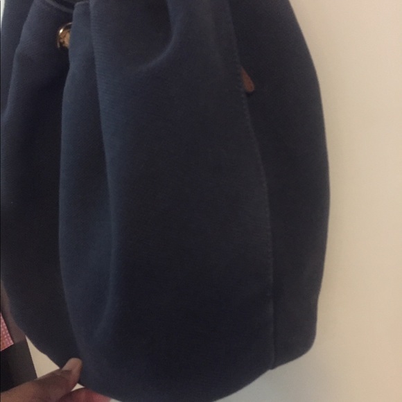 Michael Kors Navy blue canvas drawstring tote - Picture 2 of 7